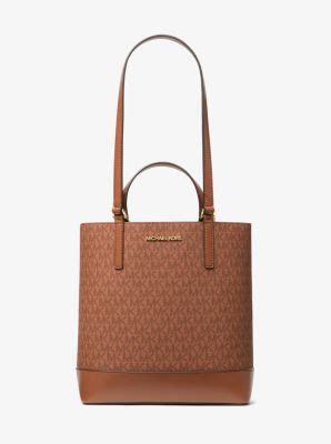 Women's Brown Kelli Small Signature Logo Tote Bag .